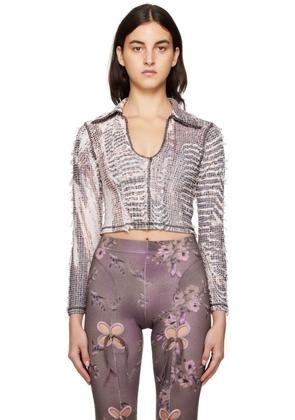 Luna Del Pinal Multicolor Topographic Polo