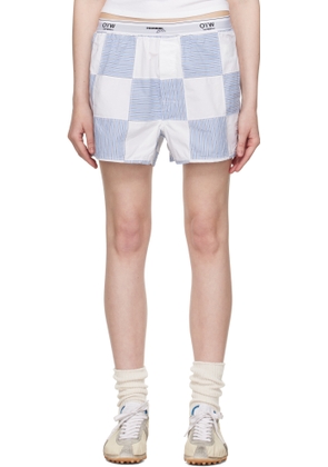 HommeGirls Blue OTW by Vans Edition Patchwork Boxer Shorts