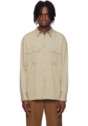 RECTO Beige Pocket Detail Montana Shirt