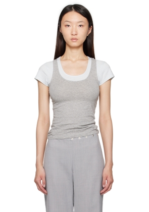 Paloma Wool Blue & Gray Marion T-shirt