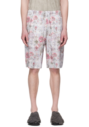 Diesel Blue & Pink P-Leys Shorts