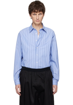 Maison Margiela Blue Long-Sleeved Shirt