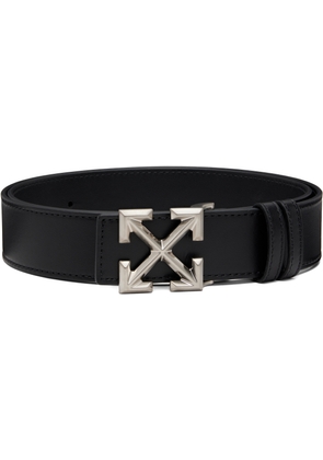 Off-White Black Arrow Quote Leather Belt