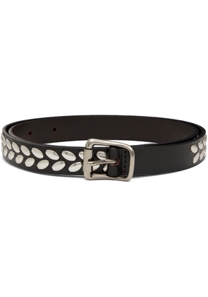 LEMAIRE Brown Almond Stud Belt