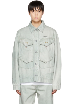 Objects IV Life Khaki Paneled Denim Jacket