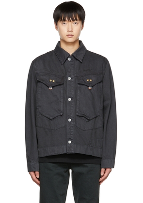Objects IV Life Gray Paneled Denim Jacket