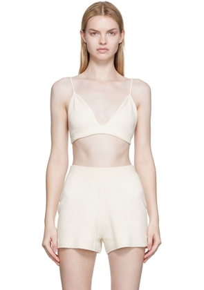 Joseph Off-White Towelling Bra