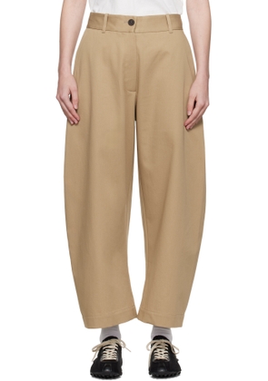 Studio Nicholson Tan Chalco Twill Trousers