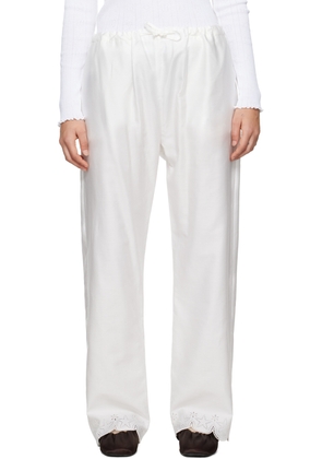 Sky High Farm Workwear White Two-Pocket Lounge Pants