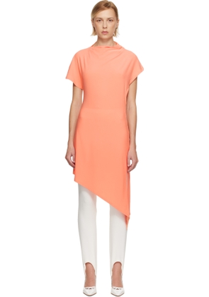 Sandy Liang Orange Sonar Midi Dress
