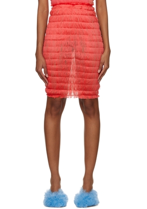 Constança Entrudo Pink Shirred Miniskirt