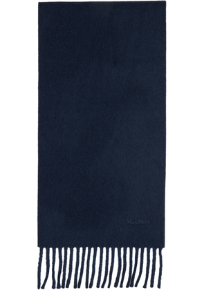 Max Mara Navy Scilli Scarf