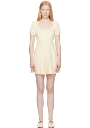 Sandy Liang Yellow Camden Minidress