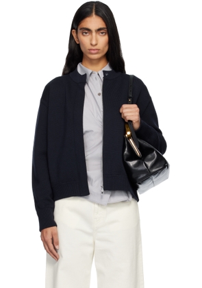 Max Mara Navy Pelago Cardigan