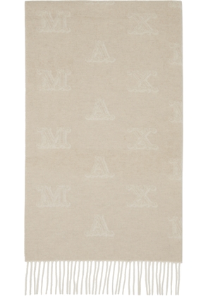 Max Mara Beige Wsklause Scarf