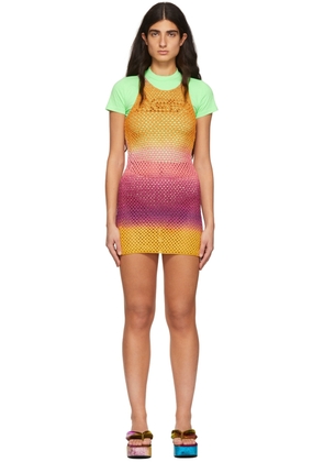 AGR Orange Cotton Mini Dress