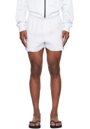 Dsquared2 White Summer Lovers Linen Shorts