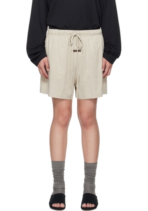 Fear of God ESSENTIALS Beige Soccer Shorts