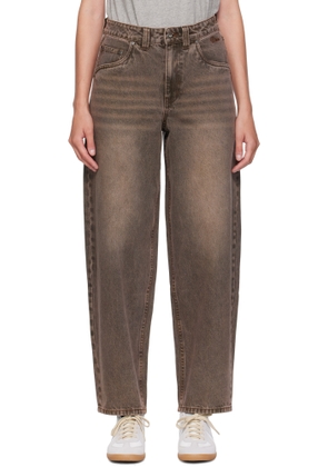 Dime Brown Baggy Jeans