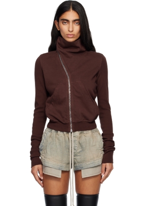 Rick Owens DRKSHDW Burgundy Concordians Mountain Sweatshirt