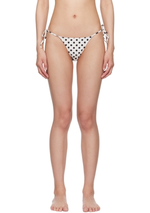 Paloma Wool White & Black Brake Bikini Bottom