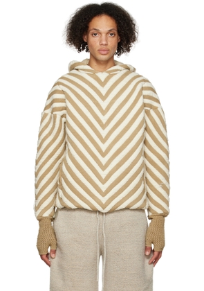 Isa Boulder SSENSE Exclusive Tan & Off-White Arrow Hoodie