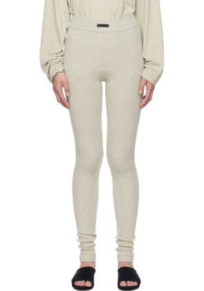 Fear of God ESSENTIALS Beige Soft Rib Leggings