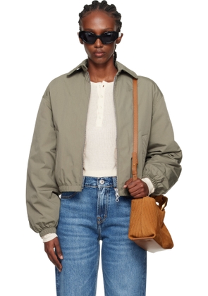 OUR LEGACY Khaki Cropped Avenue Puffa Jacket