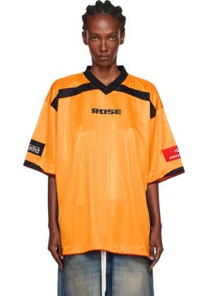 Martine Rose Yellow Printed Football T-shirt