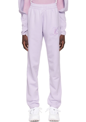 LUAR Purple Logo Lounge Pants