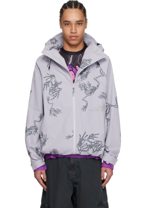 Perks and Mini Gray Dem Bones Light Weight Jacket