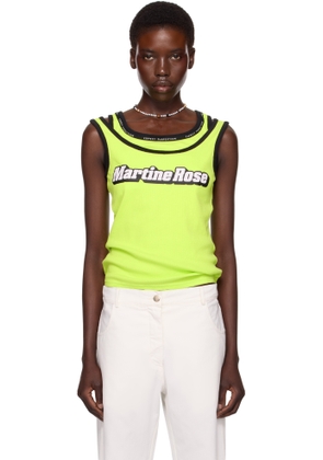 Martine Rose SSENSE Exclusive Green Folded Vest Tank Top