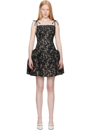 Yuhan Wang SSENSE Exclusive Black Alicia Minidress