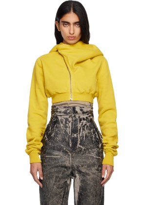 Rick Owens DRKSHDW Yellow Concordians Micro Mountain Hoodie