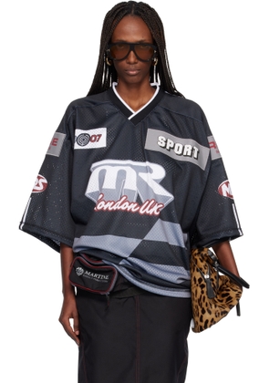 Martine Rose Gray Oversized Hockey T-shirt