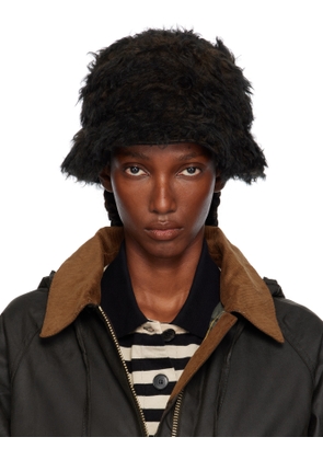 OUR LEGACY Brown Logo Hardware Bucket Hat