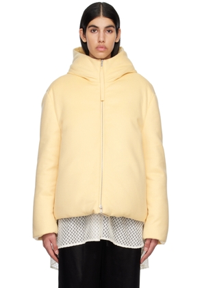 Jil Sander Yellow Hooded Down Jacket