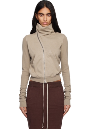 Rick Owens DRKSHDW Taupe Concordians Mountain Sweatshirt