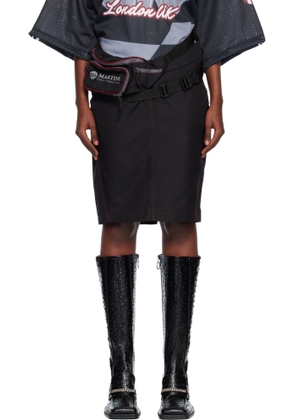 Martine Rose Black Bumbag Miniskirt