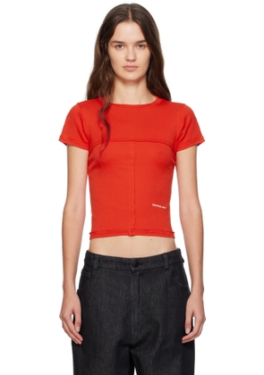 Eckhaus Latta Red Lapped Baby T-shirt