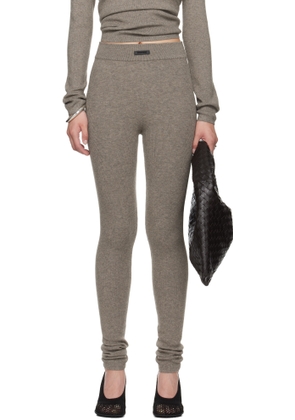 Fear of God ESSENTIALS Brown Soft Rib Leggings