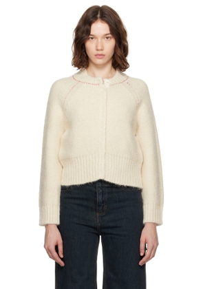 Eckhaus Latta Off-White Fisherman's Bomber Cardigan