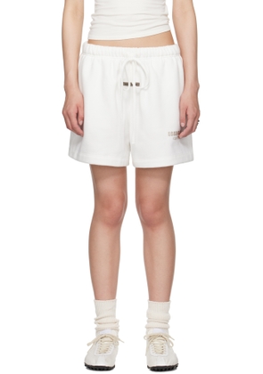 Fear of God ESSENTIALS White Soccer Fleece Shorts