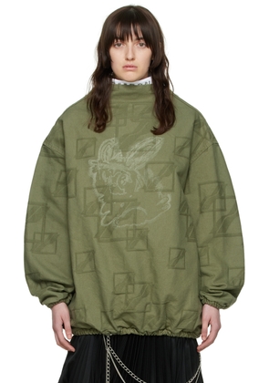 We11done Khaki Denim Blouse