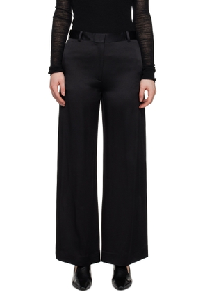 TOTEME Black Cuff-Slit Trousers