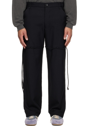 Song for the Mute Black Gabardine Dress Trousers