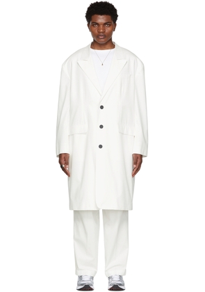 LU'U DAN SSENSE Exclusive Off-White 90's Tailored Coat