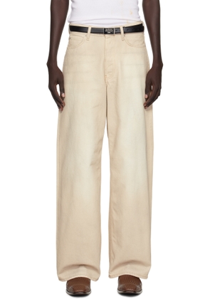 Acne Studios Beige Loose Fit 1981 Jeans