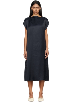 Baserange Navy Clavo Midi Dress