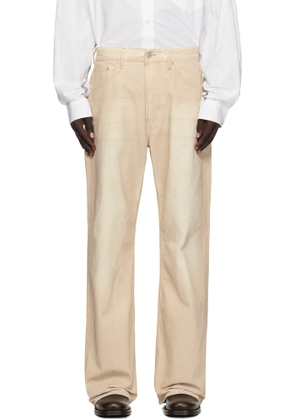 Acne Studios Beige Faded Jeans